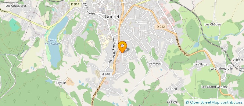 localisation de l'entreprise ALEPINE à GUERET