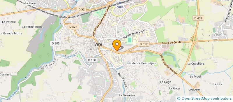 localisation de l'entreprise ALERIA  VIRE NORMANDIE