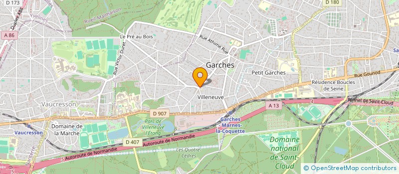 localisation de l'entreprise ALERTE AMBULANCE à GARCHES