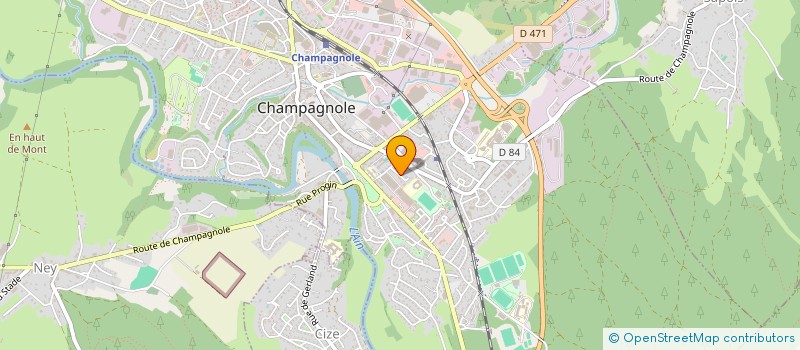 localisation de l'entreprise ALERTE AUX RISQUES ELECTRIQUES (AARE) à CHAMPAGNOLE