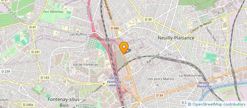 localisation de l'entreprise ALERTE BATIMENT à FONTENAY-SOUS-BOIS