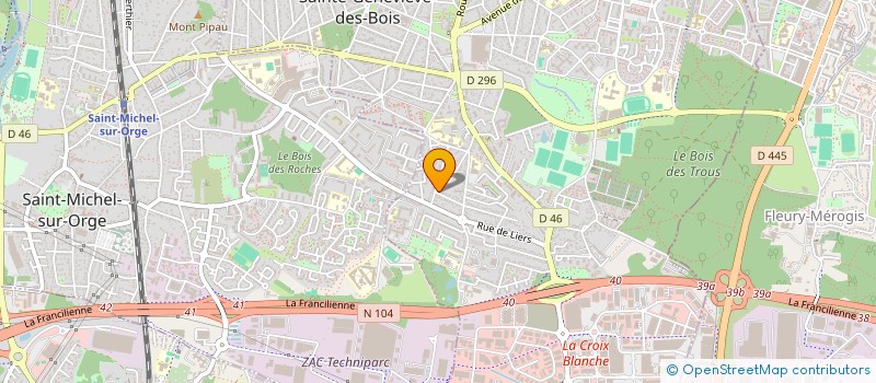 localisation de l'entreprise ALERTE : NUISANCE AERIENNES ! COLLECTIF D ASSOCIATIONS à SAINTE-GENEVIEVE-DES-BOIS