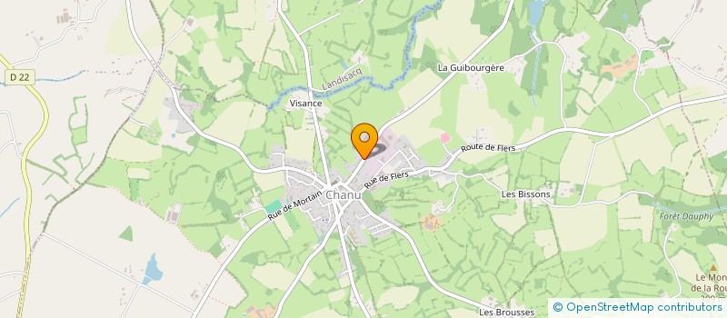 localisation de l'entreprise ALERTE RHODO FOOT CERISY CHANU à CHANU