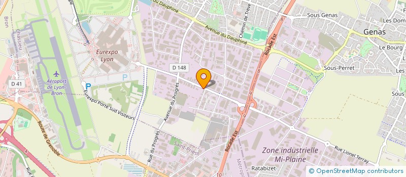 localisation de l'entreprise ALERTIS FORMATION INCENDIE SST PSC AFGSU GESTE ET POSTURES HABILITATION ELECTRIQUE  CHASSIEU