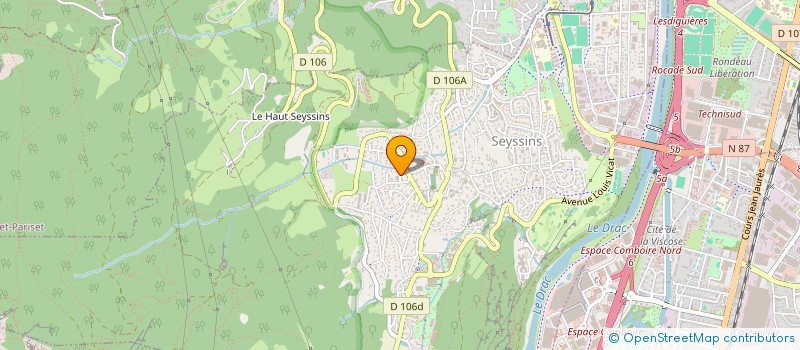 localisation de l'entreprise ALERY AJC  SEYSSINS