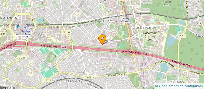 localisation de l'entreprise ALES  NOISY-LE-GRAND