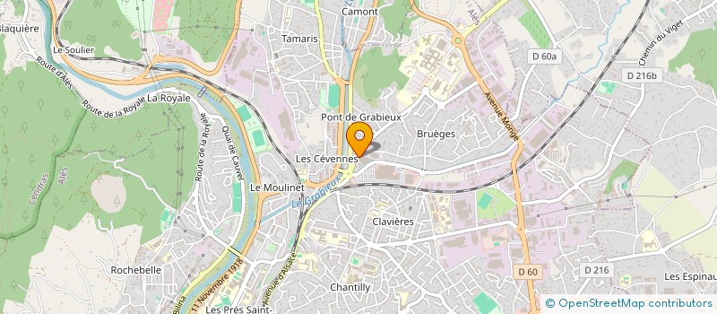 localisation de l'entreprise ALES AUTO CONTROLES à ALES