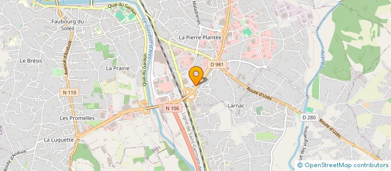 localisation de l'entreprise ALES AVENTURE à ALES