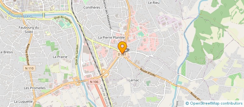 localisation de l'entreprise ALES BATTERIES à ALES