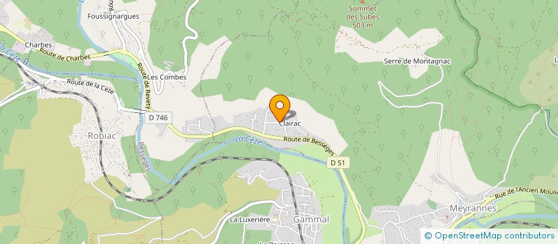 localisation de l'entreprise ALES'CALADE  MEYRANNES