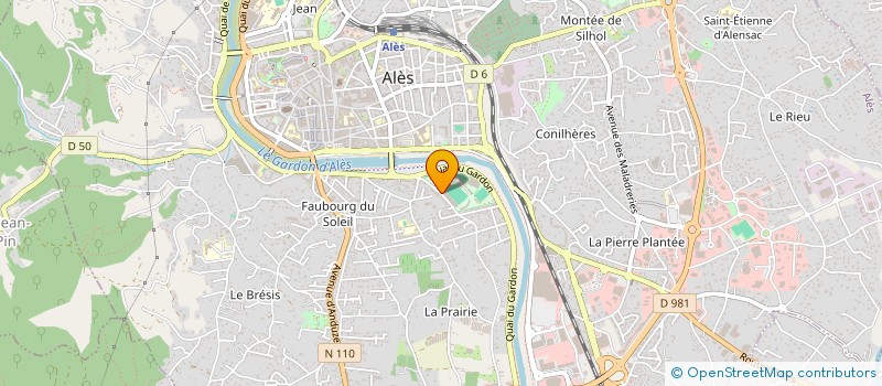 localisation de l'entreprise ALES CEVENNES TENNIS DE TABLE  ALES