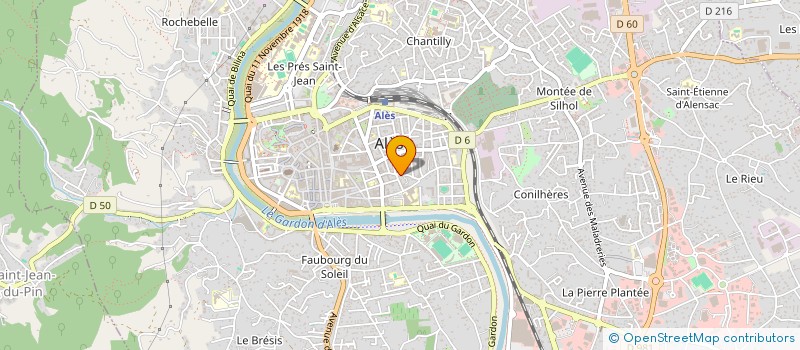 localisation de l'entreprise ALES CLUB PATINAGE  ALES