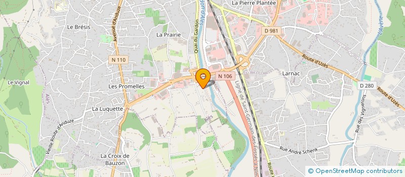 localisation de l'entreprise ALES CONTROLE POIDS LOURDS à ALES