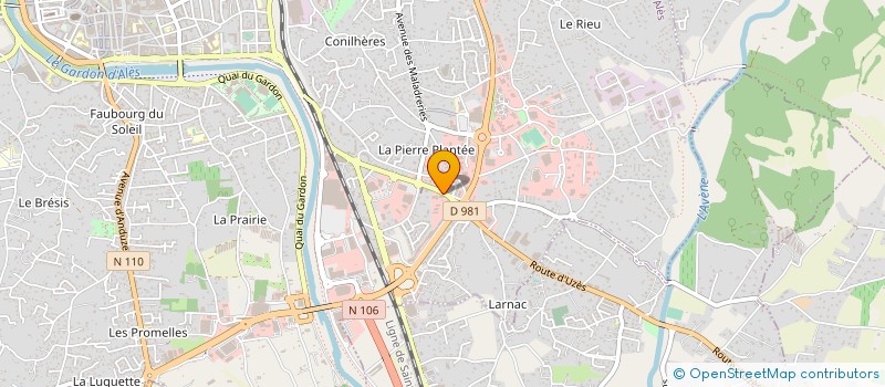 localisation de l'entreprise ALES II à ALES