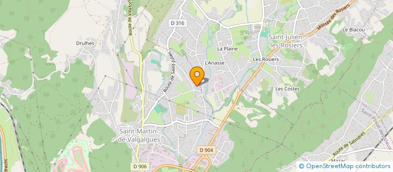 localisation de l'entreprise ALES MOTORS CONCEPT à SAINT-MARTIN-DE-VALGALGUES