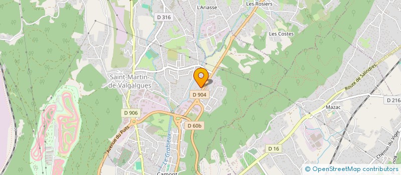 localisation de l'entreprise ALES PLASMA INDUSTRIE  SAINT-MARTIN-DE-VALGALGUES