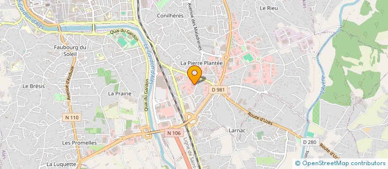 localisation de l'entreprise ALES STOCKAGE DISTRIBUTION à ALES