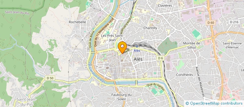 localisation de l'entreprise ALES V F à ALES