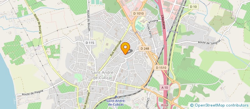 localisation de l'entreprise ALESAGE CHAUDRONNERIE SOUDURE  SAINT-ANDRE-DE-CUBZAC