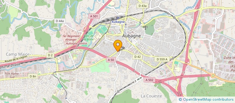 localisation de l'entreprise ALESAGE SERVICES à AUBAGNE