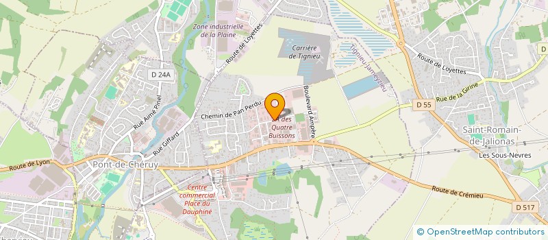 localisation de l'entreprise ALESAM  CREMIEU