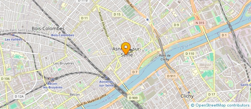 localisation de l'entreprise ALESCO INTERIM à ASNIERES-SUR-SEINE