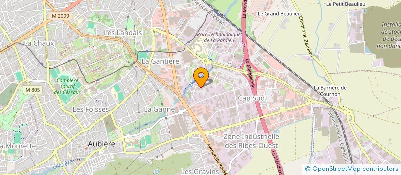 localisation de l'entreprise ALESIA  AUBIERE