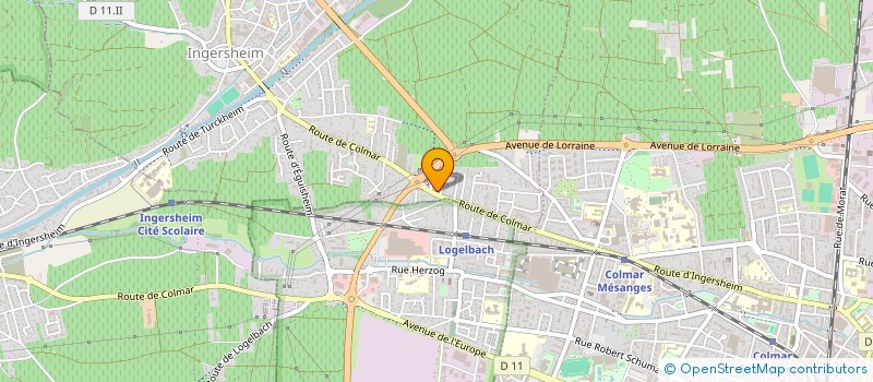 localisation de l'entreprise ALESIA  INGERSHEIM