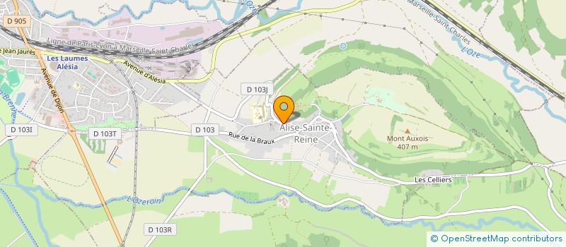 localisation de l'entreprise ALESIA BHR  ALISE-SAINTE-REINE