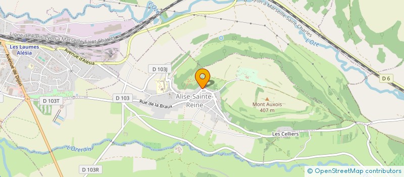 localisation de l'entreprise ALESIA ET COMPAGNIES  ALISE-SAINTE-REINE