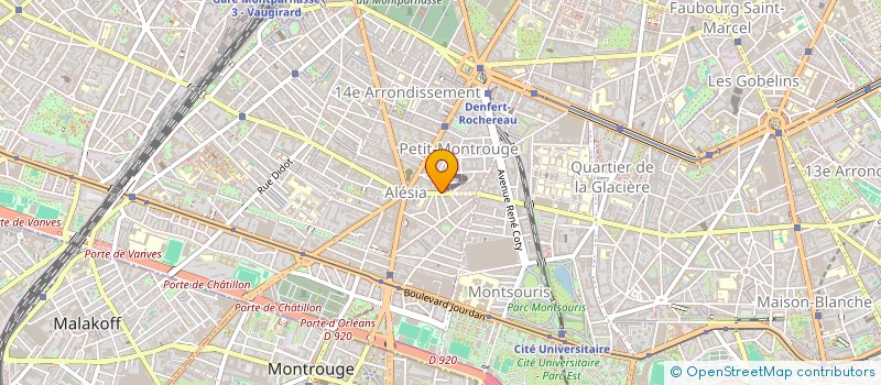 localisation de l'entreprise ALESIA FLEURS à PARIS