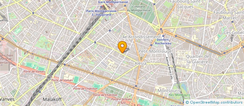 localisation de l'entreprise ALESIA MULTI- SERVICE  PARIS