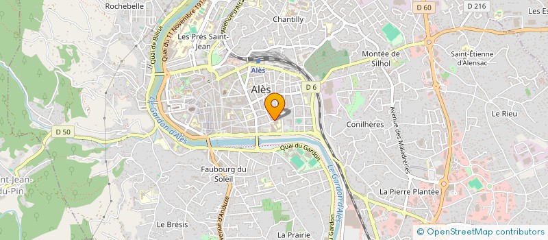 localisation de l'entreprise ALESIENNE DU BATIMENT CONSTRUCTION  ALES