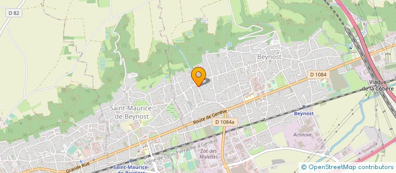 localisation de l'entreprise ALESS' TAXI  BEYNOST