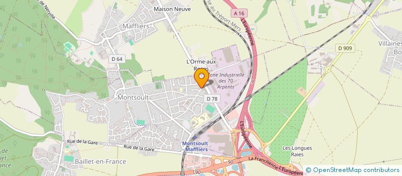 localisation de l'entreprise ALESYL à MONTSOULT