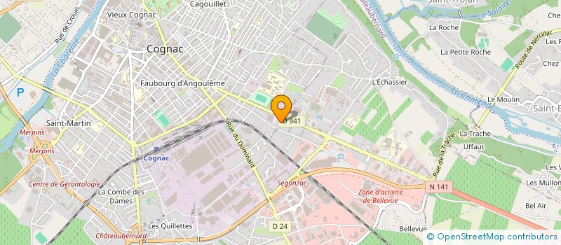 localisation de l'entreprise ALETHEIA à COGNAC