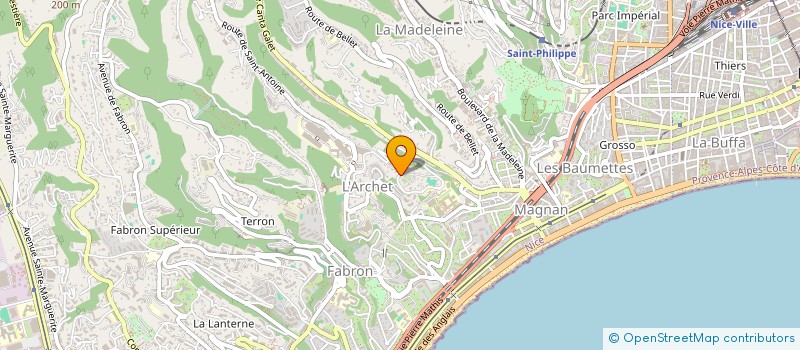 localisation de l'entreprise ALETHEIA à NICE