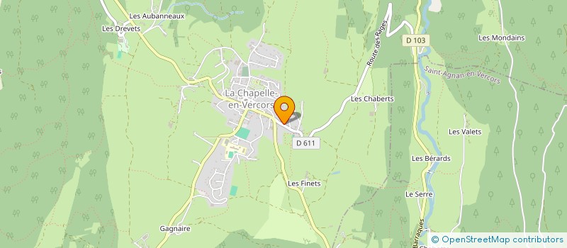 localisation de l'entreprise ALETINAT à LA CHAPELLE-EN-VERCORS