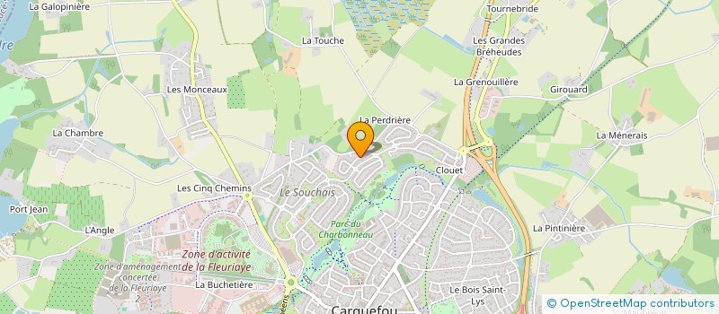 localisation de l'entreprise ALETORE  CARQUEFOU