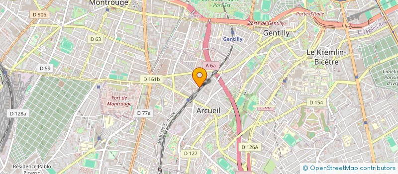 localisation de l'entreprise ALEVAL  ARCUEIL
