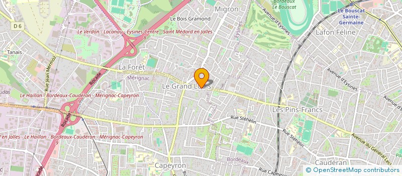 localisation de l'entreprise ALEVAL CONSULT à MERIGNAC