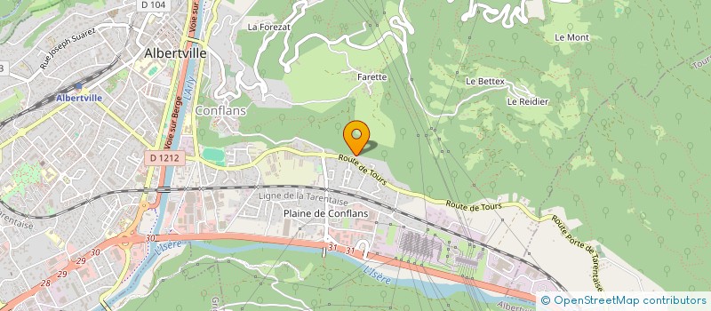 localisation de l'entreprise ALEVASION  ALBERTVILLE