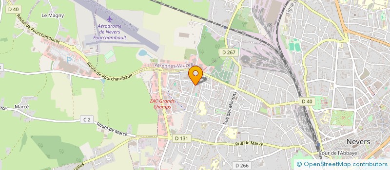 localisation de l'entreprise ALEVI à NEVERS