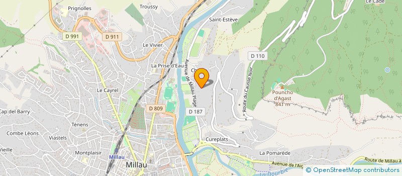 localisation de l'entreprise ALEVIN 2.0  MILLAU