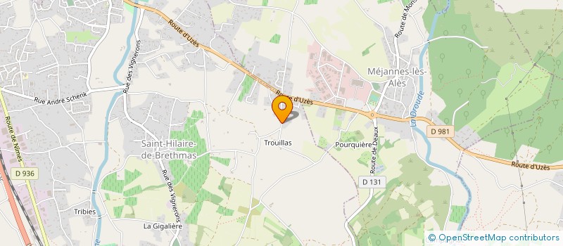 localisation de l'entreprise ALEX à SAINT-HILAIRE-DE-BRETHMAS