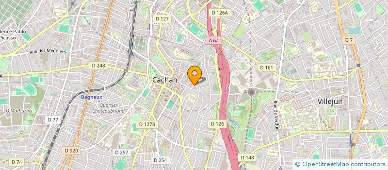 localisation de l'entreprise ALEX  CACHAN