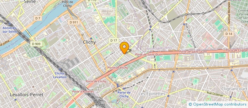 localisation de l'entreprise ALEX à CLICHY