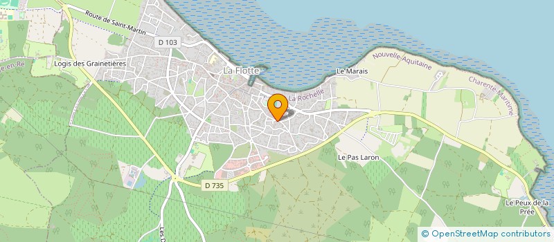 localisation de l'entreprise ALEX  LA FLOTTE