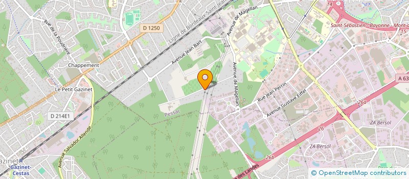 localisation de l'entreprise ALEX  PESSAC