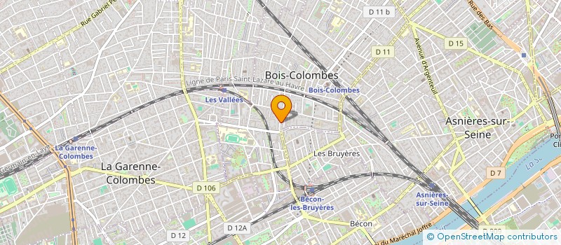 localisation de l'entreprise ALEX à BOIS-COLOMBES